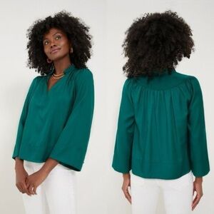 Pomander Place Addie Blouse Kelly Green size Large